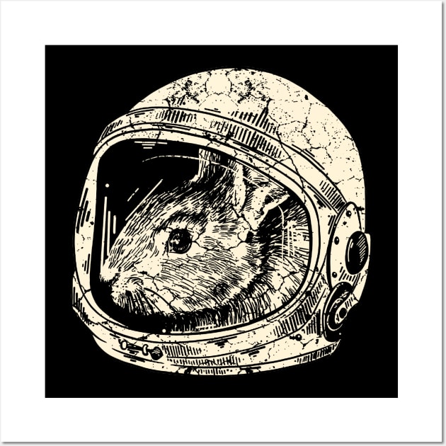 Rabbit Astronaut Wall Art by Mila46